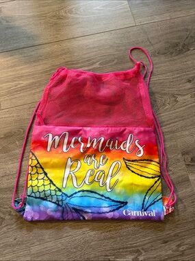 'Mermaids Are Real' Pink Rainbow Swim Bag